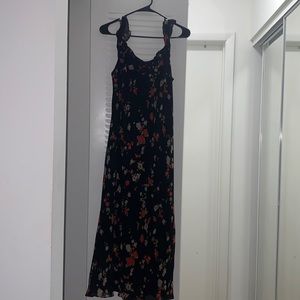 Evan Picone Black/Red Floral Midi Dress- Size 12